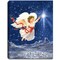 Glow Decor LED LIghted Star Angel Tabletop Christmas Canvas Decoration - 8"